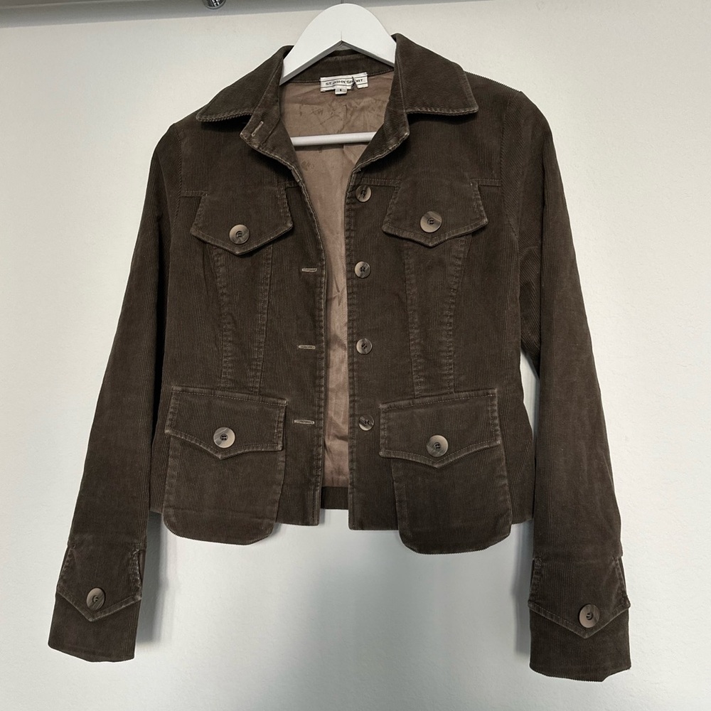 Classic Brown Corduroy Jean Jacket